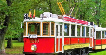 Die Fahrt mit historischer Strassenbahn