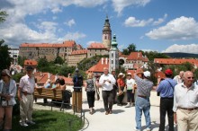 Tourists in Český Krumlov