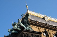 The roof of the National Theatre