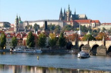 Pražský hrad a řeka Vltava