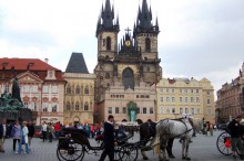 Stroller on the Old Town square